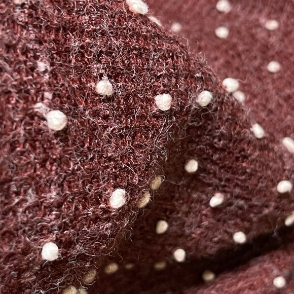 Altar'd State Cropped Sweater Rust Cream Dot Size S Small Lightweight - Picture 4 of 7